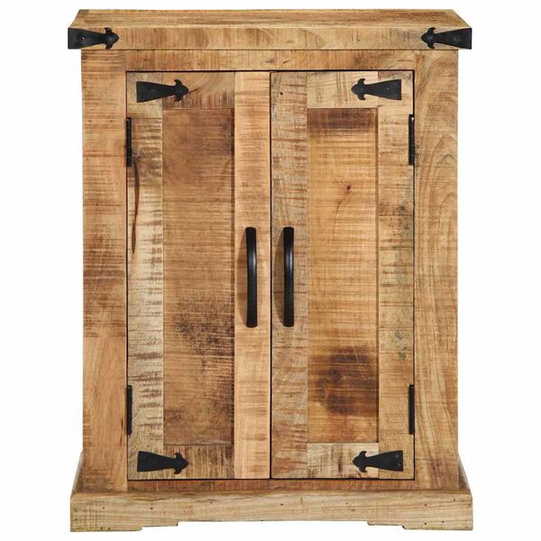 vidaXL Servírovacia skriňa Hnedá 55 x 35 x 70 cm surové mangové drevo