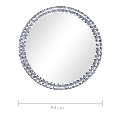 vidaXL Nástenné zrkadlo 60 cm tvrdené sklo