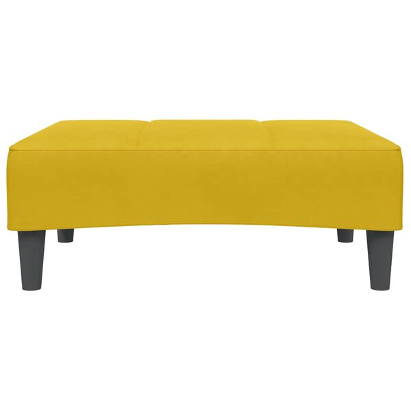 vidaXL Podnožka žlt&aacute; 77x55x31 cm zamat