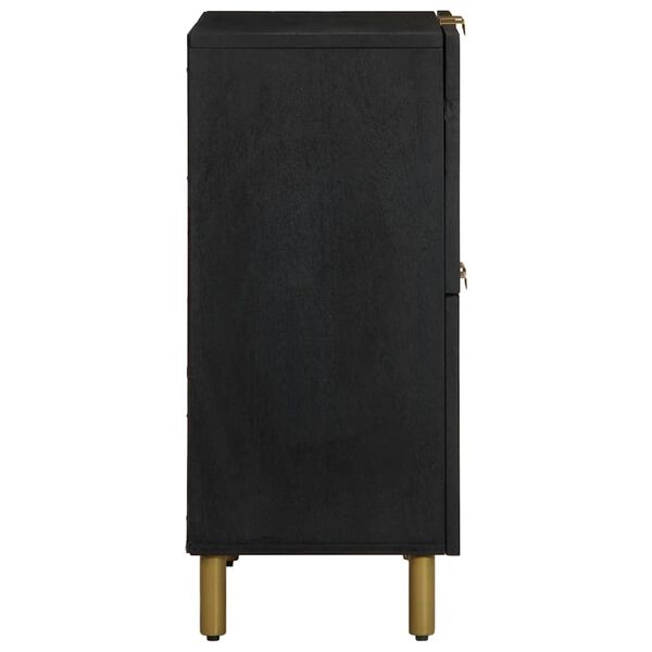 vidaXL Komoda čierna 60x33x75 cm kompozitn&eacute; drevo