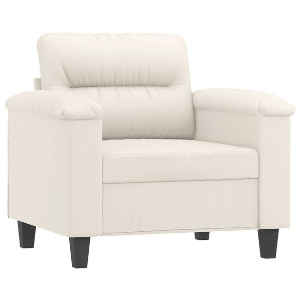 vidaXL Kreslo kr&eacute;mov&eacute; 60 cm umel&aacute; koža