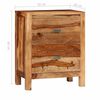vidaXL Nočn&yacute; stol&iacute;k s 2 z&aacute;suvkami, dreven&yacute; mas&iacute;v ak&aacute;cia