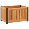 vidaXL Z&aacute;hradn&yacute; kvetin&aacute;č 45x30x27,5 cm mas&iacute;vna ak&aacute;cia a oceľ