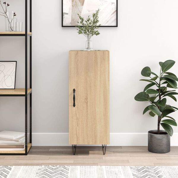 vidaXL Komoda dub sonoma 34,5x34x90 cm spracované drevo