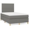 vidaXL Boxspring posteľ s matracom tmavosiv&yacute; 120x200 cm l&aacute;tka