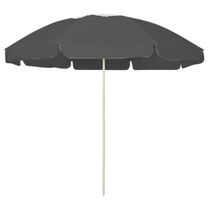 vidaXL Pl&aacute;žov&yacute; slnečn&iacute;k, antracitov&yacute; 240 cm