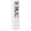 vidaXL Highboard White 37,5x35x180 cm Kon&scaron;trukt&eacute;rske drevo