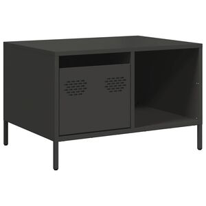 vidaXL Konferenčn&yacute; stol&iacute;k čierny 68,5x50x43,5 cm oceľ