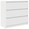 vidaXL Komoda biela 80x35x76 cm kompozitn&eacute; drevo