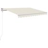 vidaXL Automatick&aacute; mark&iacute;za, LED a senzor vetra 350x250 cm, kr&eacute;mov&aacute;