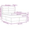 vidaXL Boxspring posteľ s matracom tmavo&scaron;ed&aacute; 90x190 cm Čierna l&aacute;tka