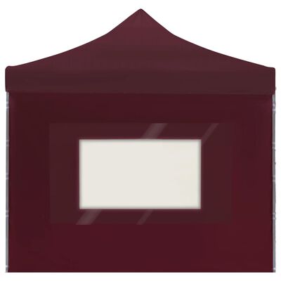 vidaXL Profesionálny skladací stan+steny, hliník 6x3 m, vínovo červený