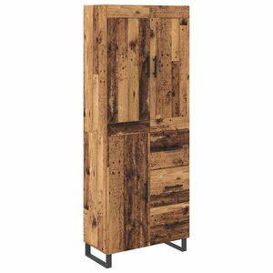 vidaXL Highboard Star&eacute; drevo 69,5 x 34 x 180 cm Kompozitn&eacute; drevo
