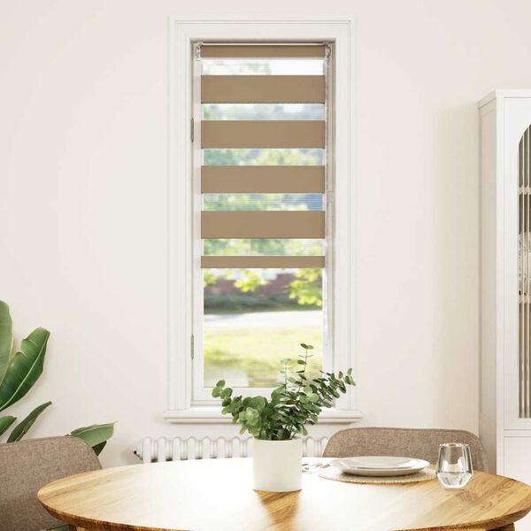 vidaXL Zebra roleta 40x150 cm &scaron;&iacute;rka l&aacute;tky 35,9 cm polyester