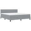 vidaXL Posteľ boxspring s matracom Svetlosiv&aacute; 180 x 200 cm l&aacute;tka