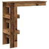 vidaXL Nástenný barový stôl Old Wood 102x45x103,5 cm Engineered Wood