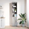 vidaXL Highboard Concrete Grey 37,5x35x180 cm Kon&scaron;trukčn&eacute; drevo