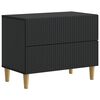 vidaXL Nočn&yacute; stol&iacute;k Čierna 62 x 34,5 x 48 cm Kompozitn&eacute; drevo