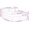 vidaXL Posteľ s pružinov&yacute;m r&aacute;mom s matracmi Čierna 140 x 200 cm l&aacute;tka