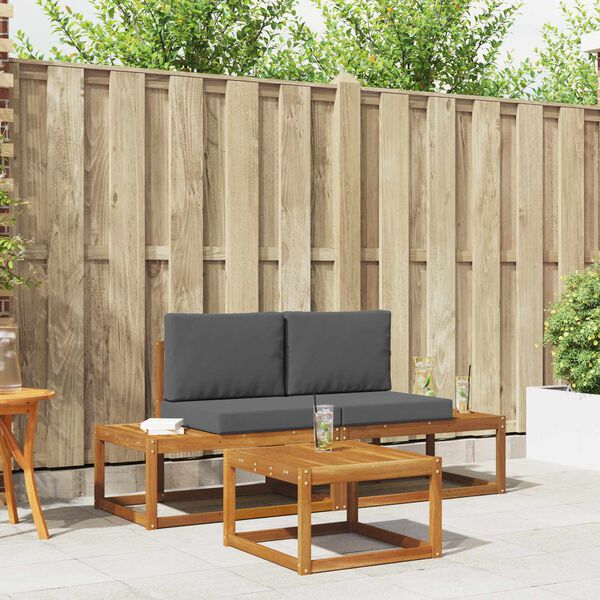 vidaXL Z&aacute;hradn&aacute; s&uacute;prava gaučov s vank&uacute;&scaron;om 3 pcs Pr&iacute;rodn&aacute;