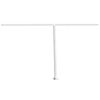 vidaXL S&uacute;prava mark&iacute;zov&yacute;ch stĺpikov biela 450x245 cm železo