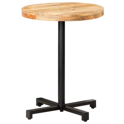 vidaXL Bistro stolík okrúhly Ø60x75 cm surové mangovníkové drevo