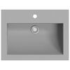 vidaXL Granitov&eacute; um&yacute;vadlo siv&eacute; 600x450x120 mm