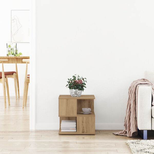 vidaXL Bočn&yacute; st&ocirc;l Remeseln&yacute; dub 30 x 30 x 55 cm Kompozitn&eacute; drevo