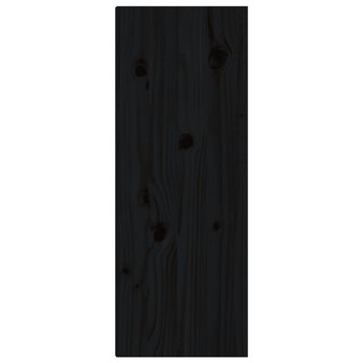 vidaXL Nástenné skrinky 2 ks čierne 30x30x80 cm masívna borovica