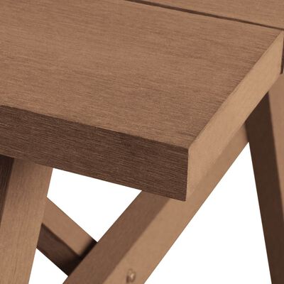 vidaXL Piknikový stôl s lavicami, hnedý 150x139x72,5 cm, WPC