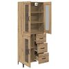 vidaXL Highboard Remeseln&yacute; dub 69,5 x 34 x 180 cm Kompozitn&eacute; drevo