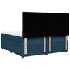vidaXL Posteľn&yacute; r&aacute;m boxsping s matracom tmavomodr&yacute; 200x200 cm zamat