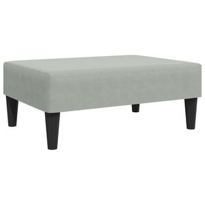 vidaXL Podnožka bledosiv&aacute; 77x55x31 cm zamat