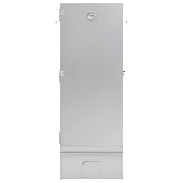 vidaXL Grilovacia udiareň so &scaron;tiepkou 44,5x29x110cm pozinkovan&aacute; oceľ