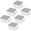 vidaXL Podlahov&eacute; LED svetl&aacute; 12 ks, 100x100x68 mm
