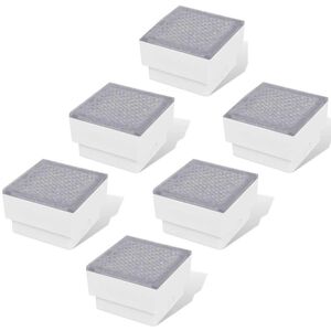 vidaXL Podlahov&eacute; LED svetl&aacute; 12 ks, 100x100x68 mm