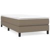 vidaXL Posteľn&yacute; r&aacute;m s boxspringom Taupe 90x190 cm L&aacute;tka