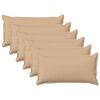 vidaXL Poťah na podložku 6 pcs HOUTEN Kr&eacute;mov&aacute; 40 x 80 cm Falo&scaron;n&yacute; ľan