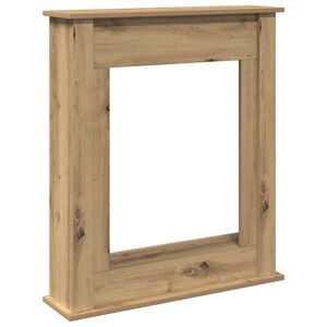 vidaXL Obloženie krbu dub artisan 75x20x87,5 cm kompozitn&eacute; drevo