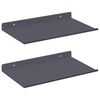 vidaXL Z&aacute;vesn&aacute; polica N&aacute;stenn&yacute; 2 pcs Antracit 30 x 18 x 2,5 cm Oceľ
