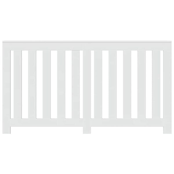 vidaXL Kryt na radi&aacute;tor biely 149x20x82 cm kompozitn&eacute; drevo