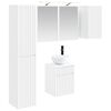 vidaXL Set kabinetov do k&uacute;peľne 5 pcs Biela 43 x 16 x 62,5 cm