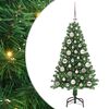 vidaXL Vianočn&yacute; stromček s LED osvetlen&iacute;m 120 cm 150 LED Tepl&aacute; biela