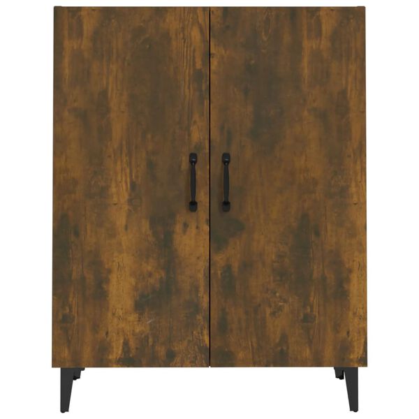 vidaXL Komoda dymový dub 70x34x90 cm spracované drevo