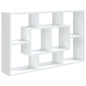vidaXL N&aacute;stenn&aacute; polica biela 85x16x52,5 cm spracovan&eacute; drevo