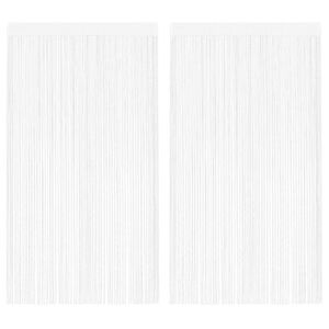 vidaXL &Scaron;n&uacute;rkov&yacute; z&aacute;ves, 2 ks, 140x250 cm, biely