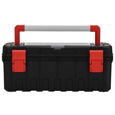 vidaXL Box na náradie čierno-červený 65x28x31,5 cm