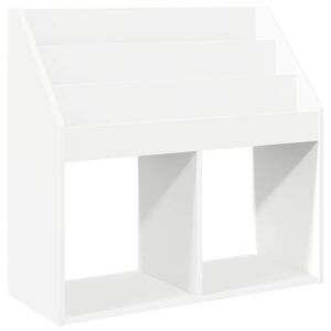 vidaXL Detsk&yacute; reg&aacute;l Biela 72,5 x 29,5 x 69 cm Kompozitn&eacute; drevo