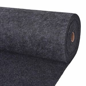 vidaXL Koberec Antracitov&aacute; 1,2 x 15 m Polyester