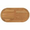 vidaXL Vrchn&aacute; doska 80 x 40 x 2,5 cm Ov&aacute;lny Hust&eacute; teakov&eacute; drevo
